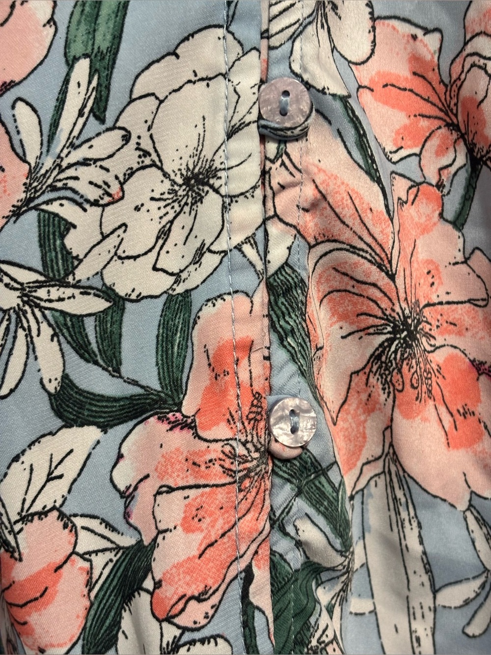 Fig Floral Peasant Blouse - Picture 3 of 5